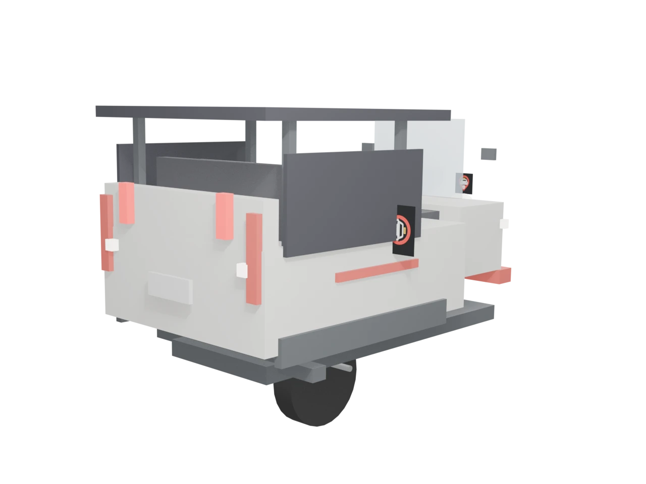 Illustration of a LaBar Mini Oway covered three-wheeler.