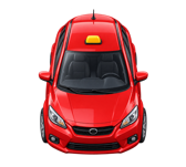 Illustration of a LaBar taxi sedan.